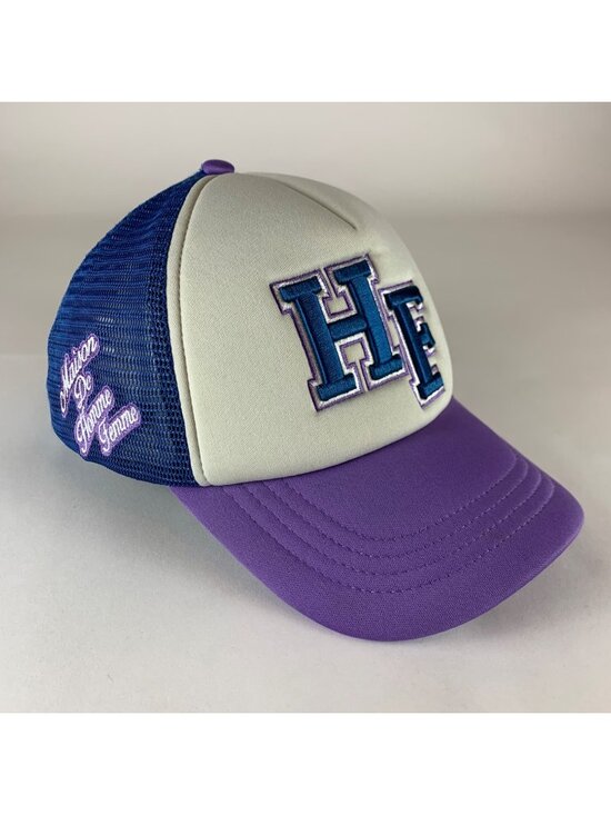 Homme Femme Accessories - Maison De Homme Femme Unisex Purple Blue White Foam Snapback Trucker Hat